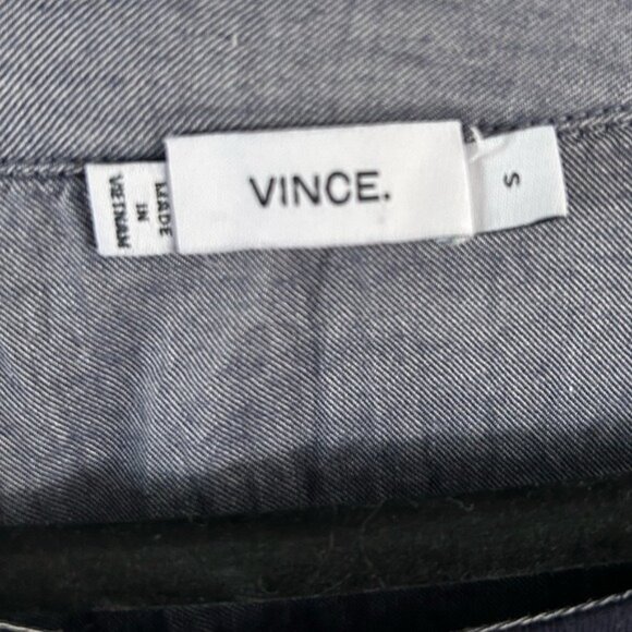 Vince Sz Small Navy Blue Double Layered Shirt - Picture 4 of 16